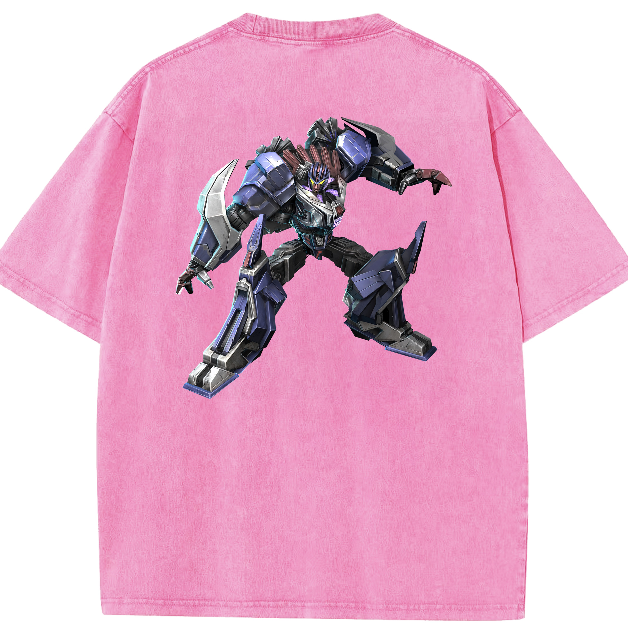 （画像用） Transformers トランスフォーマー 綿100% ヴィンテージ風 半袖Tシャツ（背面プリント）